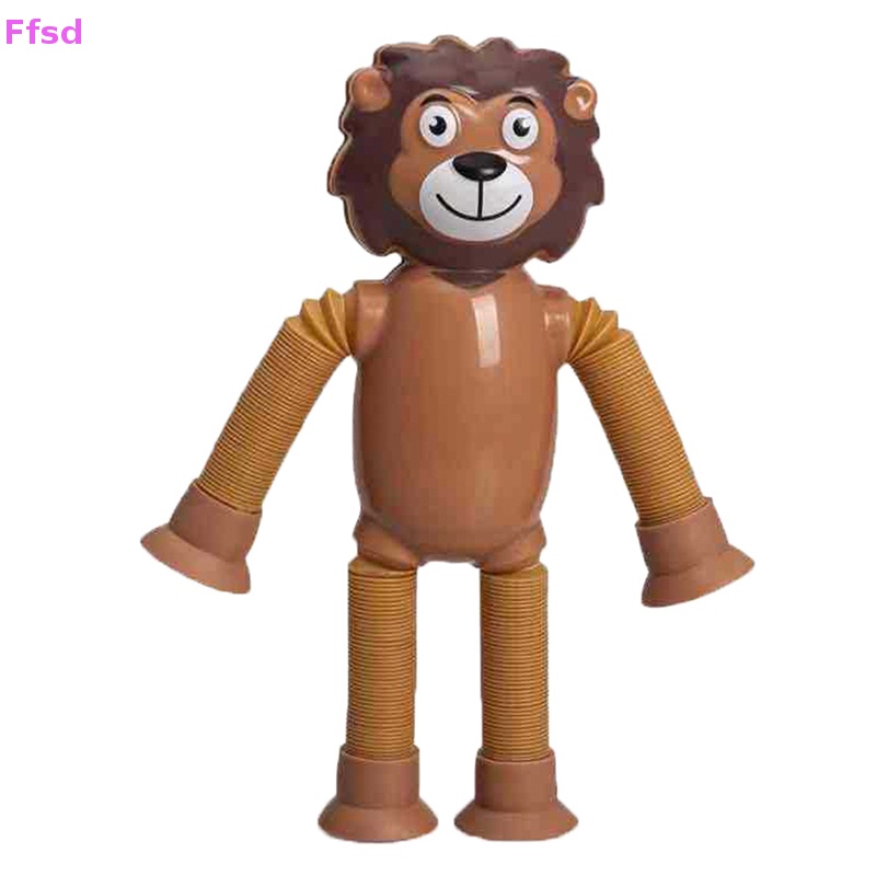 {Ffsd} Đồ Chơi Giáo Dục Giảm Căng Thẳng Hình Sư Tử / Khỉ Có Giác Hút Thu Gọn