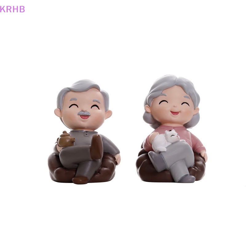 Đồ trang trí Ông Già Bằng Nhựa Resin Cho Trang Trí Bánh Kem Mới