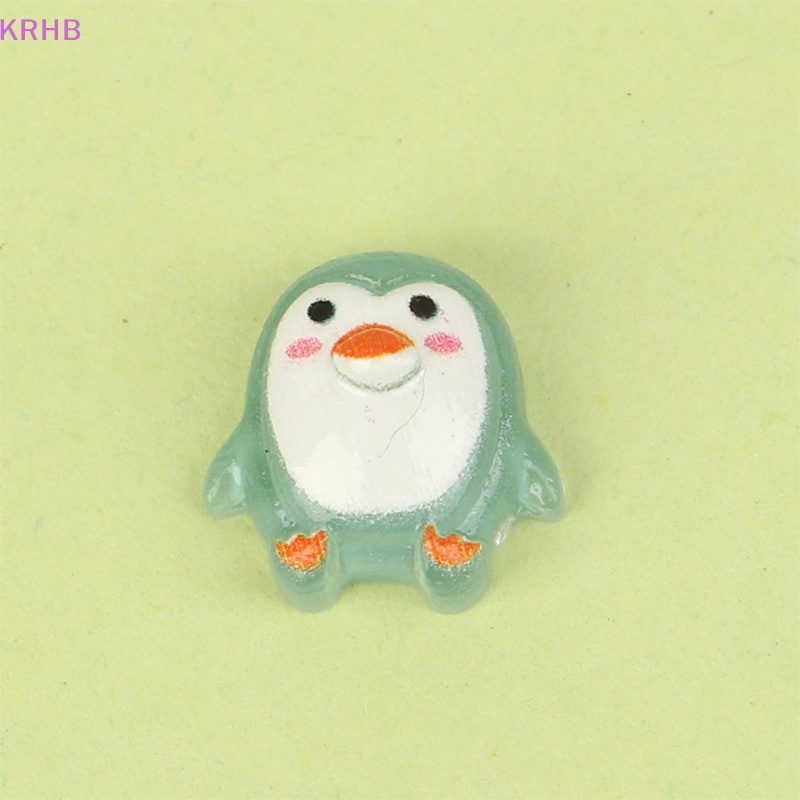 Set 10 Mô Hình Chim Cánh Cụt Mini Bằng Nhựa Dễ Thương Dùng Để Trang Trí Sổ Tay Mới