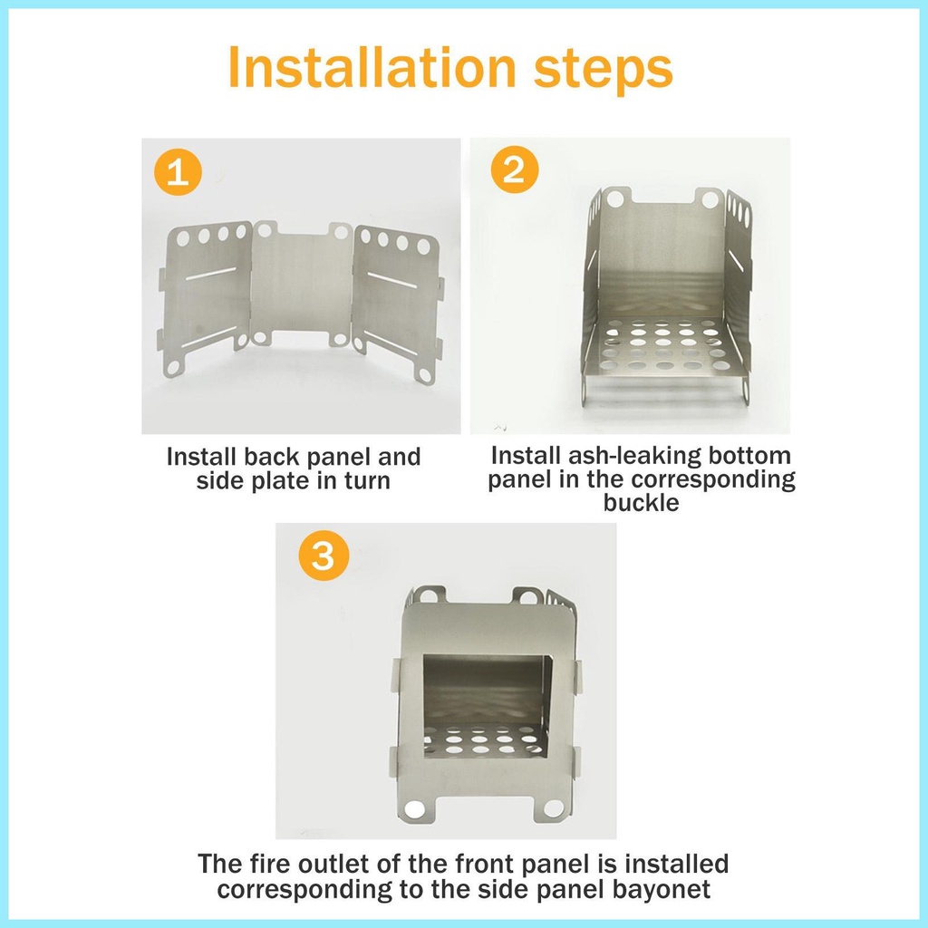 Bếp Lò Di Động Có Lỗ Tháo Rời Được Thiết Kế Chuyên Dụng Cho Cắm Trại / Leo Núi