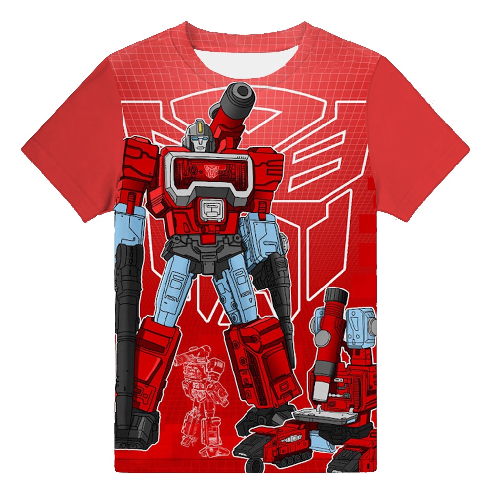 Boy t-shirt cool transformers bumblebee và optimus prime 3d printed baby top short sleeve crewneck student t-shirt