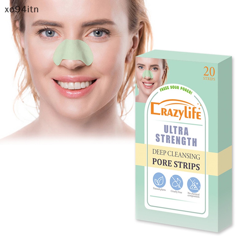 Hộp 20 Miếng Dán Mũi Lột Mụn Đầu Đen Làm Sạch Sâu Lỗ Chân Lông