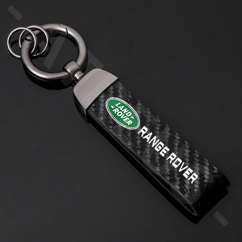 Bao Da Bọc Chìa Khóa Thông Minh Bằng Hợp Kim Kẽm In Họa Tiết Sợi Carbon Cho Xe Hơi Thể Thao Land Rover 2 Defender Range Rover Evoque Velar DISCOVERY