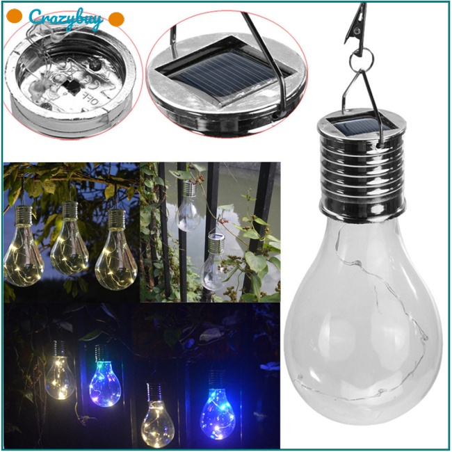 Cr Bóng Đèn Led 40mah Sử Dụng Năng Lượng Mặt Trời Treo Trang Trí Sân Vườn