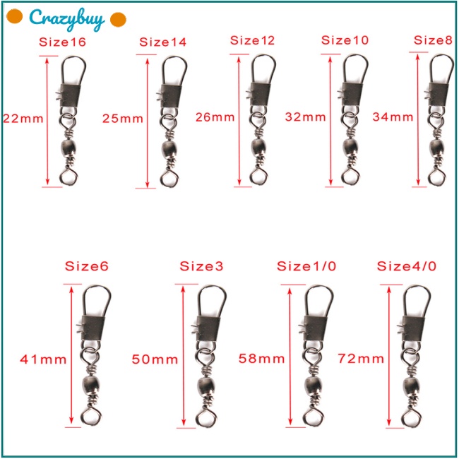 Cr Khóa Ma Ní Hình Số 8 Bằng Thép Không Gỉ Chuyên Dụng Cho Câu Cá