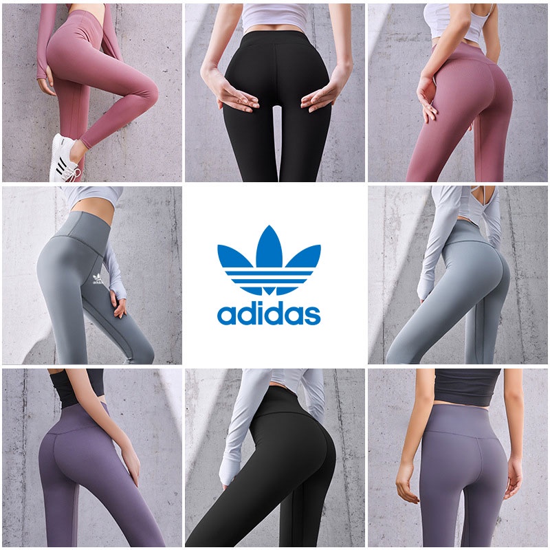 Quần Legging Thể Thao Adidas Lưng Cao Chất Liệu Thấm Hút Khô Thoáng Nhanh Chóng