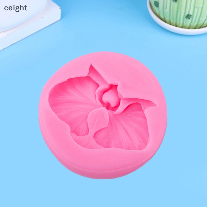 Khuôn Silicon Làm Bánh Kẹo Hình Hoa Lan DIY