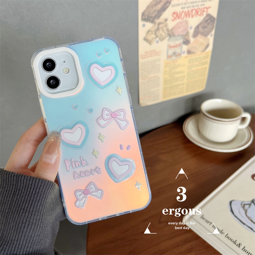 Ốp Điện Thoại Mềm Chống Sốc Màu Gradient Cho IPhone 14 13 12 11 Pro Max SE2020 X XR Xs Max 7 8 Plus