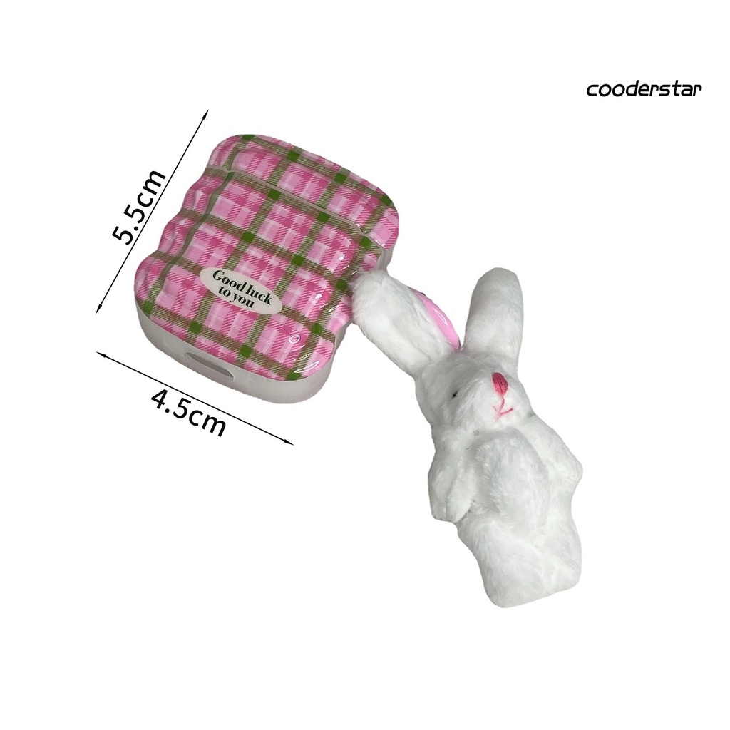 Vỏ Bảo Vệ Hộp Sạc Tai Nghe Bluetooth AirPods 1 / 2 Bằng TPU Chống Sốc Hình Thỏ Phục Sinh Dễ Thương Kèm Móc Treo Tiện Dụng