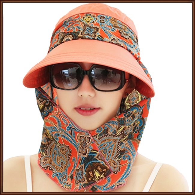 Mũ Chống Nắng Thoáng Khí Bảo Vệ Cổ Có Thể Tháo Rời Cho Nữ