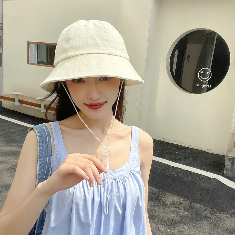 Nón Tai Bèo Vành Rộng Màu Trơn Chống Gió Phong Cách Hàn Quốc Thời Trang Xuân Hè Hàng Mới