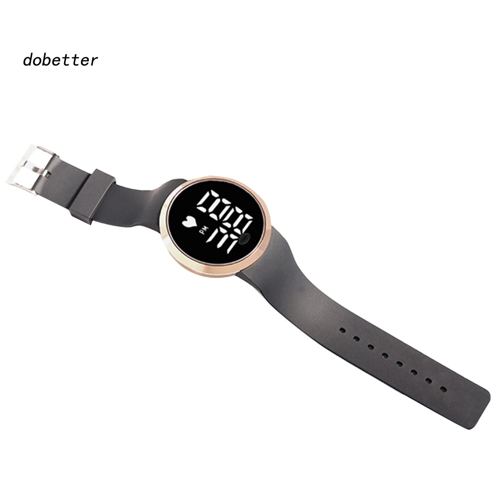 Đồng Hồ Điện Tử Chống Thấm Nước Đa Năng Có Đèn LED Tròn Thời Trang Cho Cặp Đôi