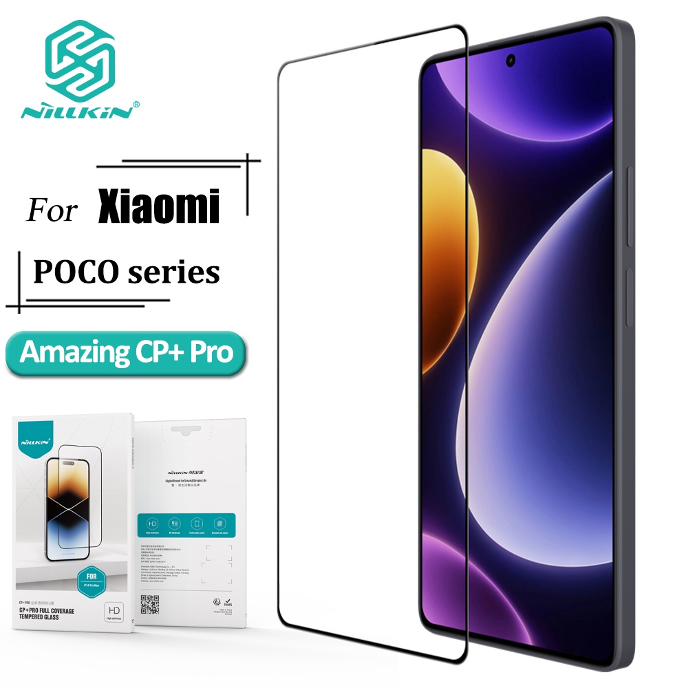 Kính cường lực 9H NILLKIN chống nổ thích hợp cho Poco F5 Pro F5 X5 Pro X4 Pro X4 GT M4 Pro