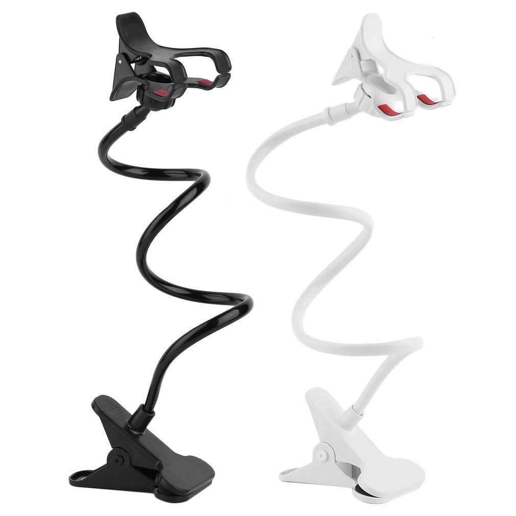 Lazy Shelf Bedside Mobile Phone Holder Clip For Smart Adjustable Stand Desk Long Bending Foldable Support [Q/3]