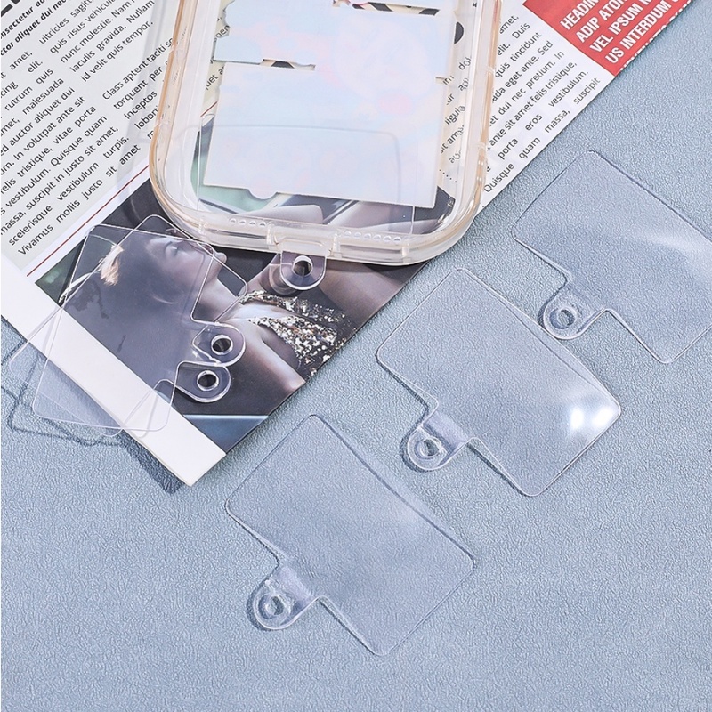 Miếng Dán Điện Thoại Di Động Trong Suốt PVC Có Thể Tháo Rời / Dây Đeo Thẻ Chịu Tải Mạnh Chống Thất Lạc