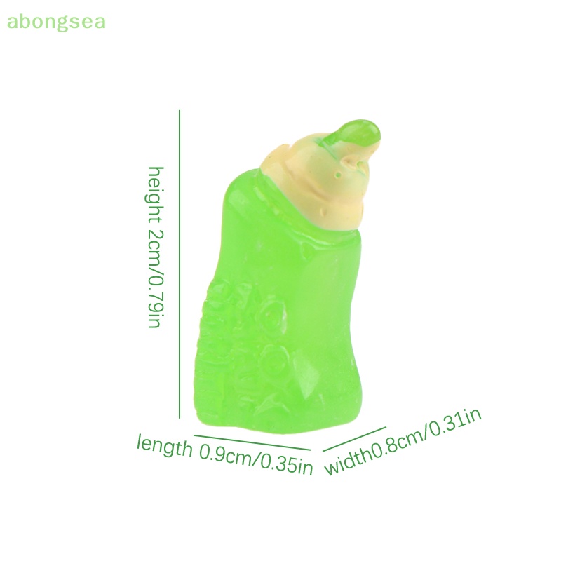 Set 5 Bình Sữa Mini Bongsea Dạ Quang Đáng Yêu Dùng Để Trang Trí Ô Tô