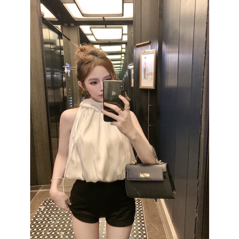 SUXI Áo Sơ Mi Không Tay Dáng Ôm Màu Sắc Thời Trang Mùa Hè Dành Cho Nữ