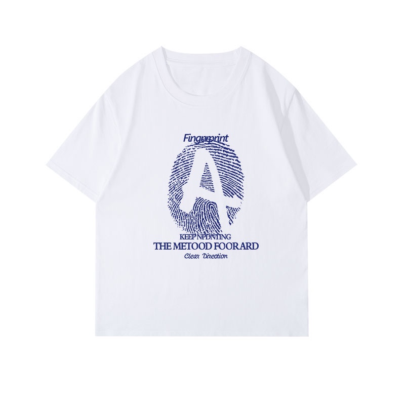 Áo Thun 100% Cotton Tay Ngắn Cổ Tròn In Họa Tiết Phong Cách Hàn Quốc Cho Nữ