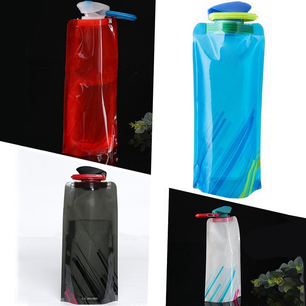 Outdoor Sports Folding Portable Water Bag Mountaineering Cycling Plastic Cup Environmental Protection [Q/2]
