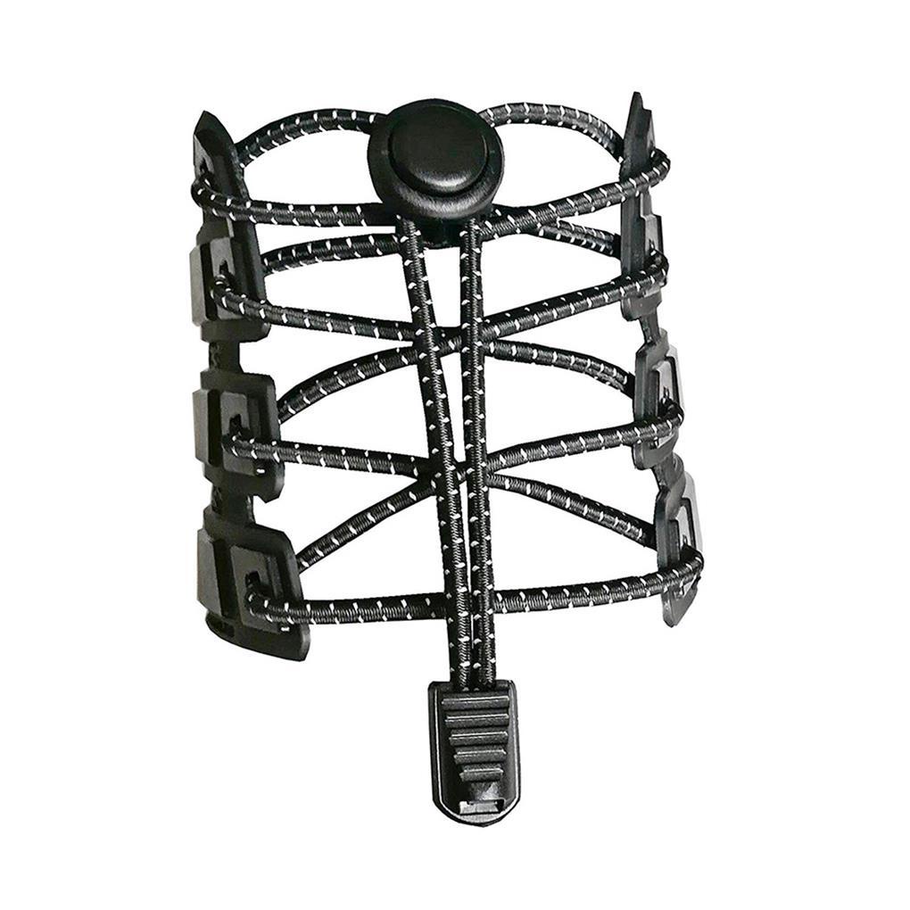 Dây Giày Co Giãn Không Cần Buộc Với Khóa Kim Loại 3 Màu Phản Quang Tự Khóa Cho Trẻ Em Và Người Lớn