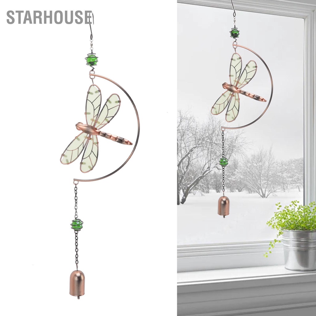 StarHouse Chuồn Chuông Gió Không Thấm Nước Giai Điệu Đẹp Sắt Treo Đồ Trang Trí Nhà Cửa