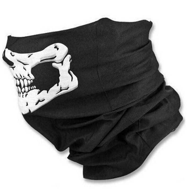 2 CÁI Mát Xe Đạp Trượt Tuyết Nửa Mặt Mặt Nạ Ma Khăn quàng cổ Đa Công Dụng Ấm Cổ COD