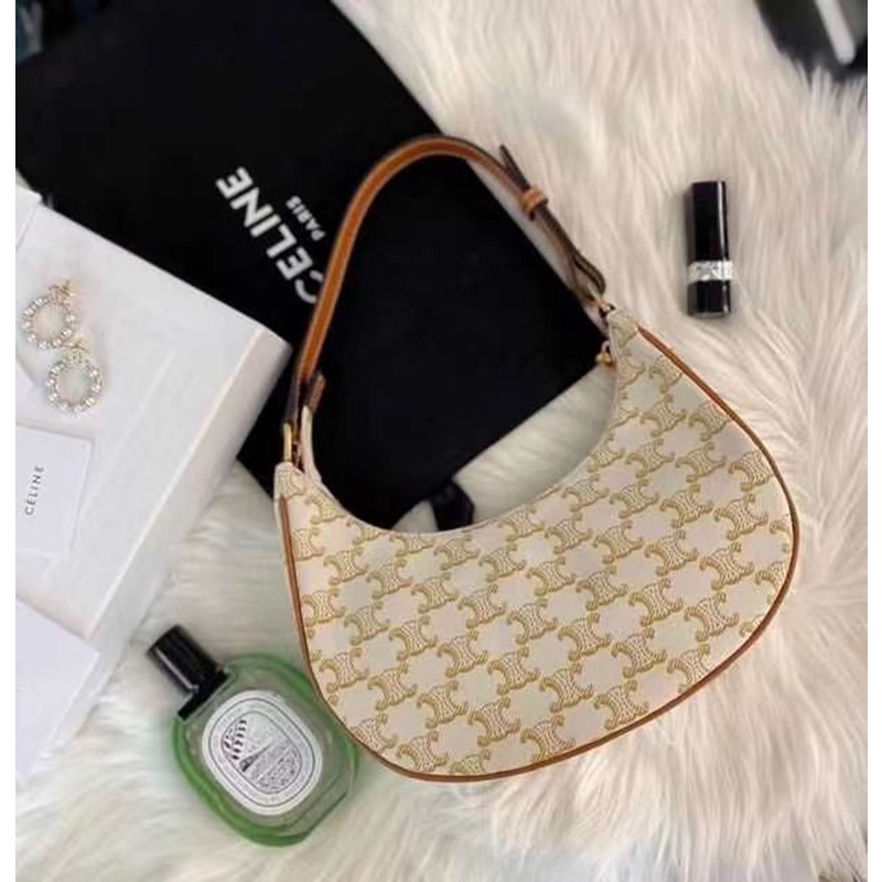 Ielgy Túi Xách Đeo Một Nửa Vai Hình Bán Nguyệt Và Hoa Cổ Điển Hợp Thời Trang Cho Nữ