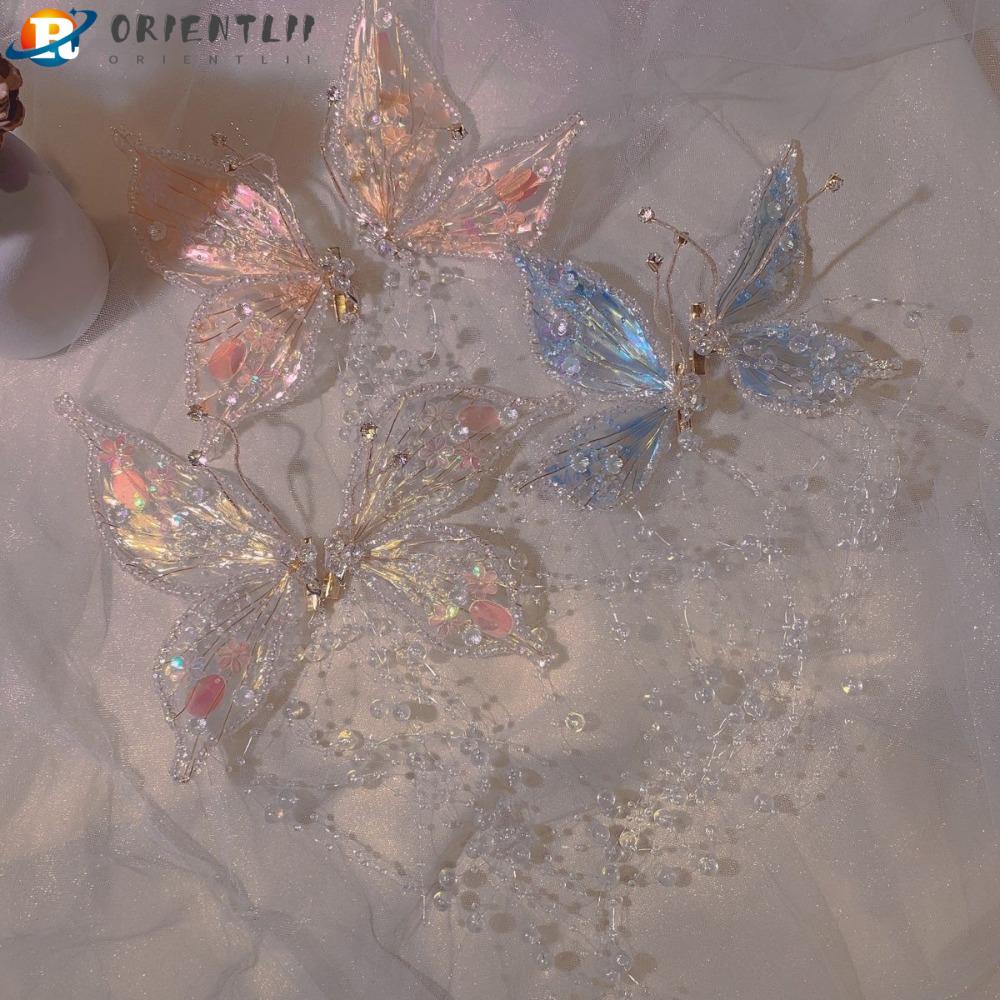 Kẹp Tóc Càng Cua Lớn Trong Suốt Nhiều Màu Sắc Ngọt Ngào Cho Cô Dâu