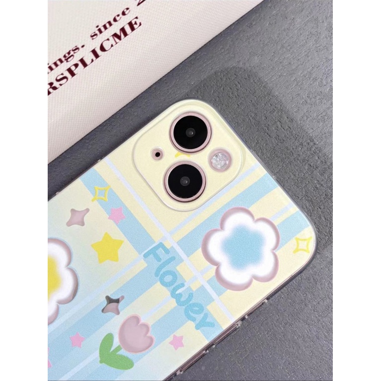 ✅Ốp Điện Thoại Trong Suốt Họa Tiết Hoa Phong Cách Hàn Quốc Cho Iphone13 11max 14pro12ins Apple 1