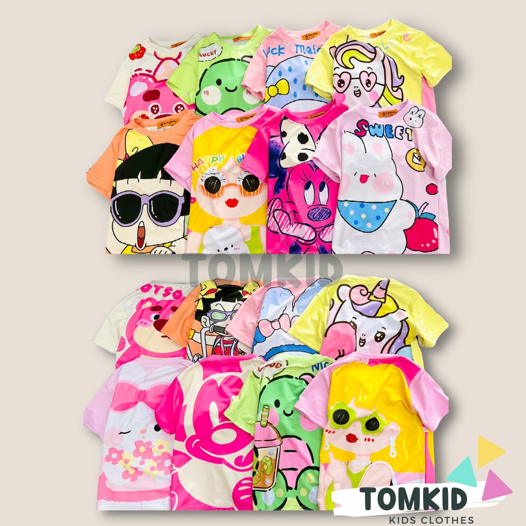 Đồ bộ cho bé gái set đồ bé gái chất thun lạnh chính phẩm loại 1 dày dặn không nhão vải 10-42kg Tomkids