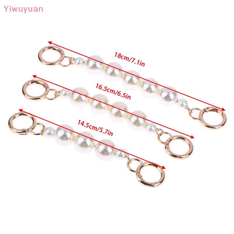 < Yiwuyuan > Túi Xách Đeo Chéo Chuỗi Ngọc Trai Có Khóa Cài DIY Mới
