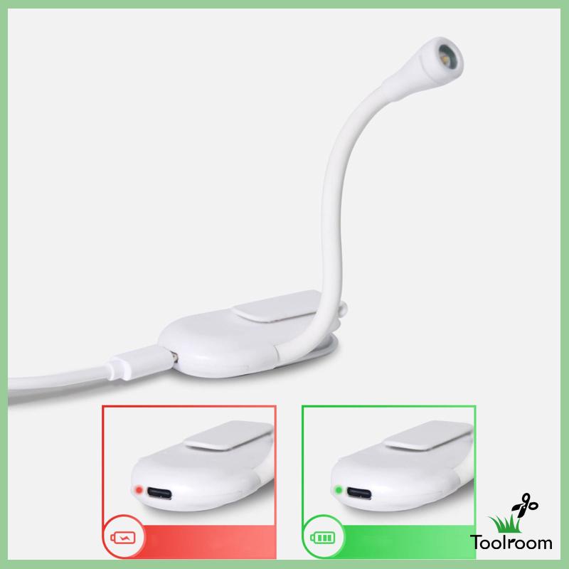 Đèn LED Đọc Sách Có Kẹp Gắn Bàn Cổng Sạc USB Tiện Dụng