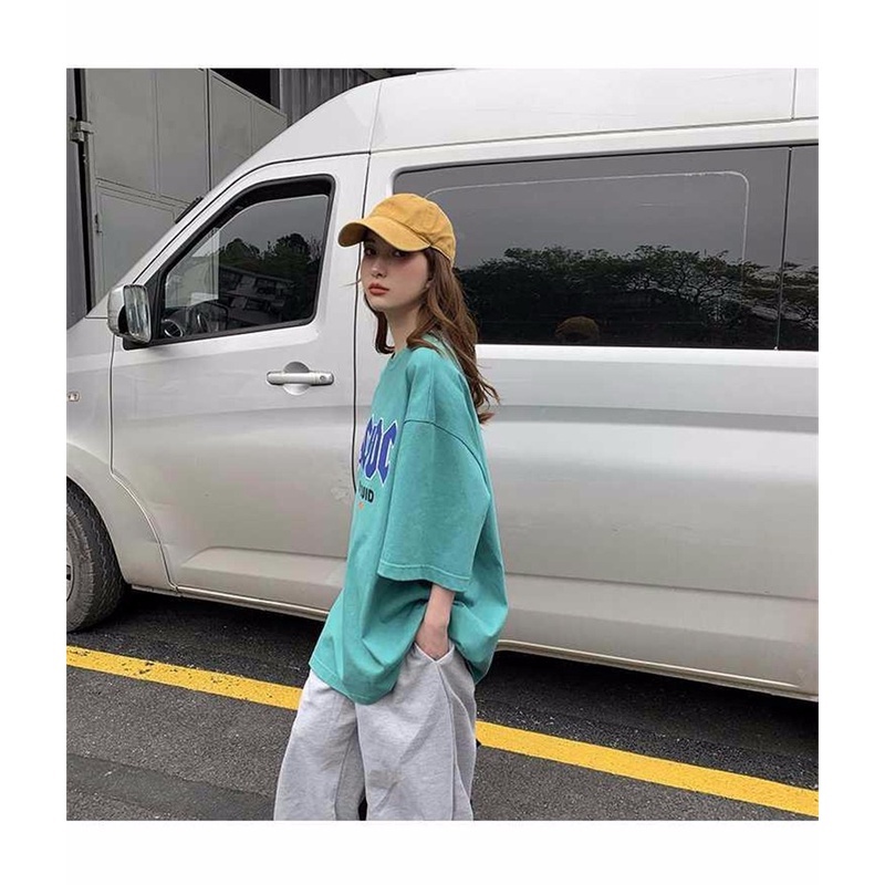 Áo Thun Nữ Ngắn Tay In Chữ Phong Cách Hàn Quốc Mới