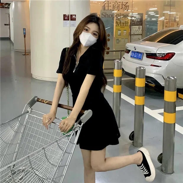Đầm Polo Tay Ngắn Phong Cách Mùa Hè Mới HZFWC1138