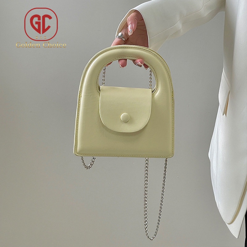 Túi Đeo Chéo Hình Tròn Nhỏ Màu Trơn Dễ Thương Thời Trang Mùa Hè Cho Nữ