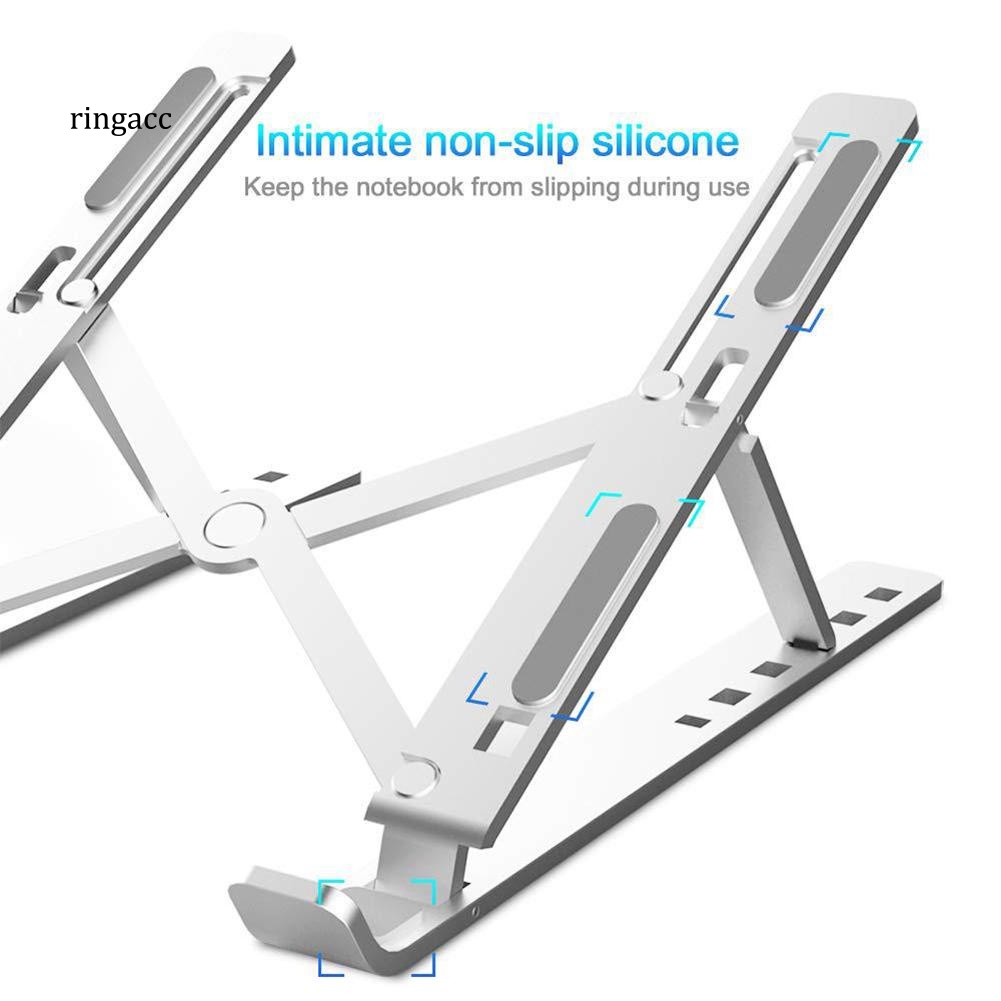 Giá Đỡ Laptop Bằng Hợp Kim Nhôm Chống Trượt Có Thể Gấp Gọn Tiện Dụng