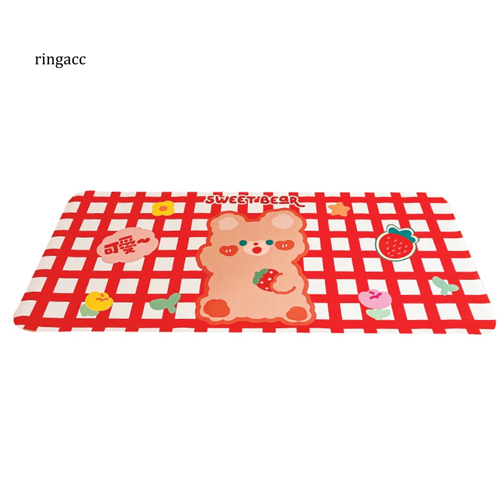 Tấm Lót Chuột &amp; Bàn Phím Bằng PVC Mềm Chống Nước In Hình Hoạt Hình Dễ Thương