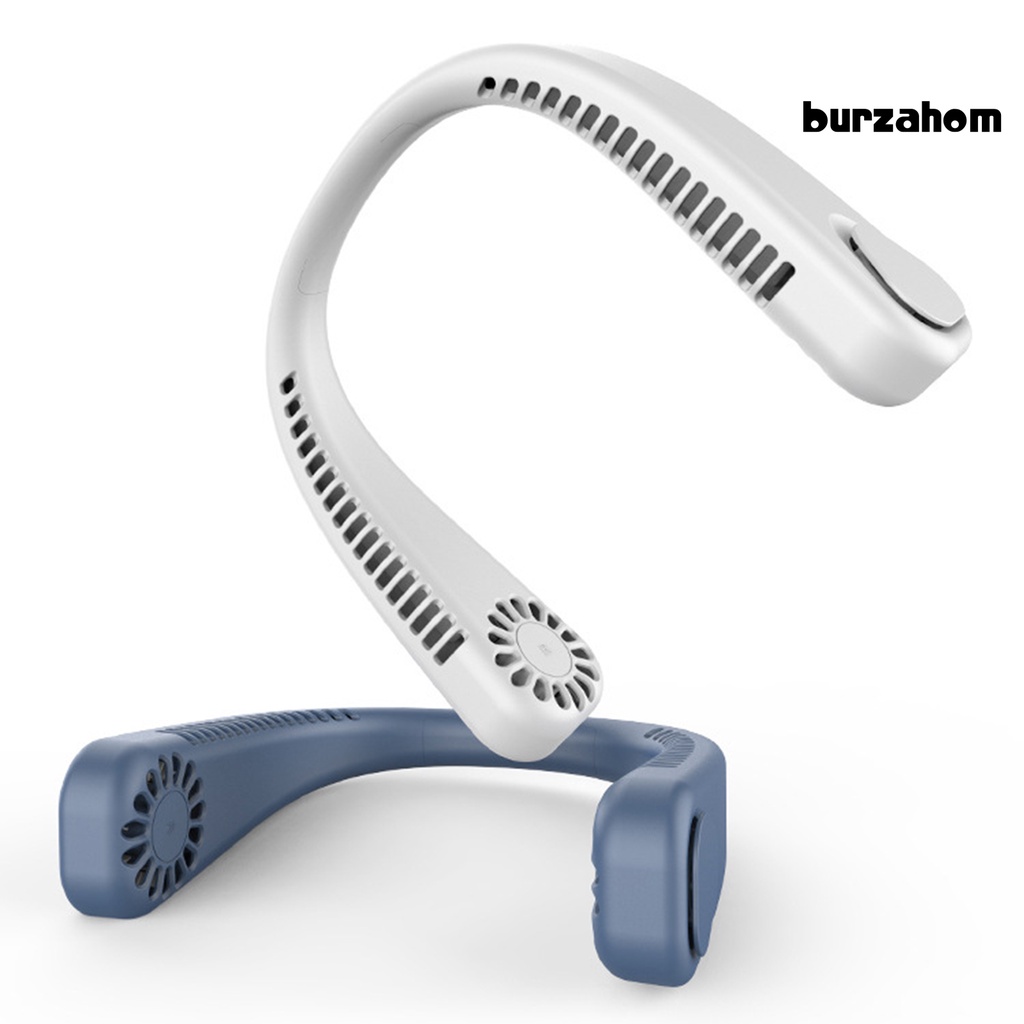 Quạt Làm Mát Đeo Cổ Không Cánh Bằng Silicone Trọng Lượng Nhẹ Tiếng Ồn Thấp Sạc USB