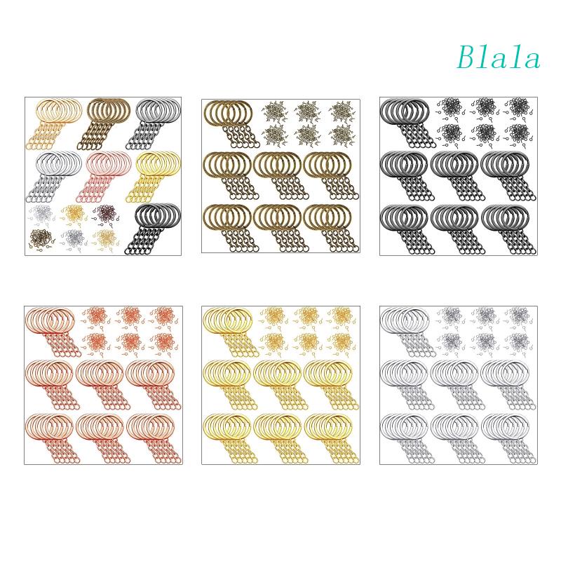 Set 250 Vòng Đệm + 35 Vòng Nhẫn Nhảy 180x Màu Sắc Hỗn Hợp Làm Móc Khóa Trang Sức