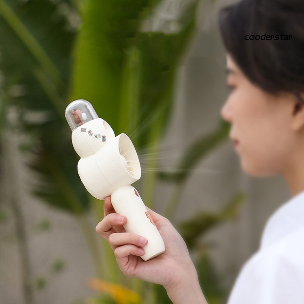 1 Bộ Quạt Làm Mát Cầm Tay 50ML 3 Tốc Độ Gió USB Ít Ồn Có Thể Tháo Rời 2 Trong 1