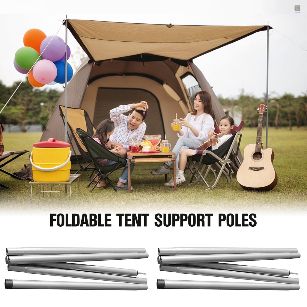 Thanh Dựng Lều Cắm Trại Bằng Thép Nhiều Đoạn Có Thể Gấp Gọn