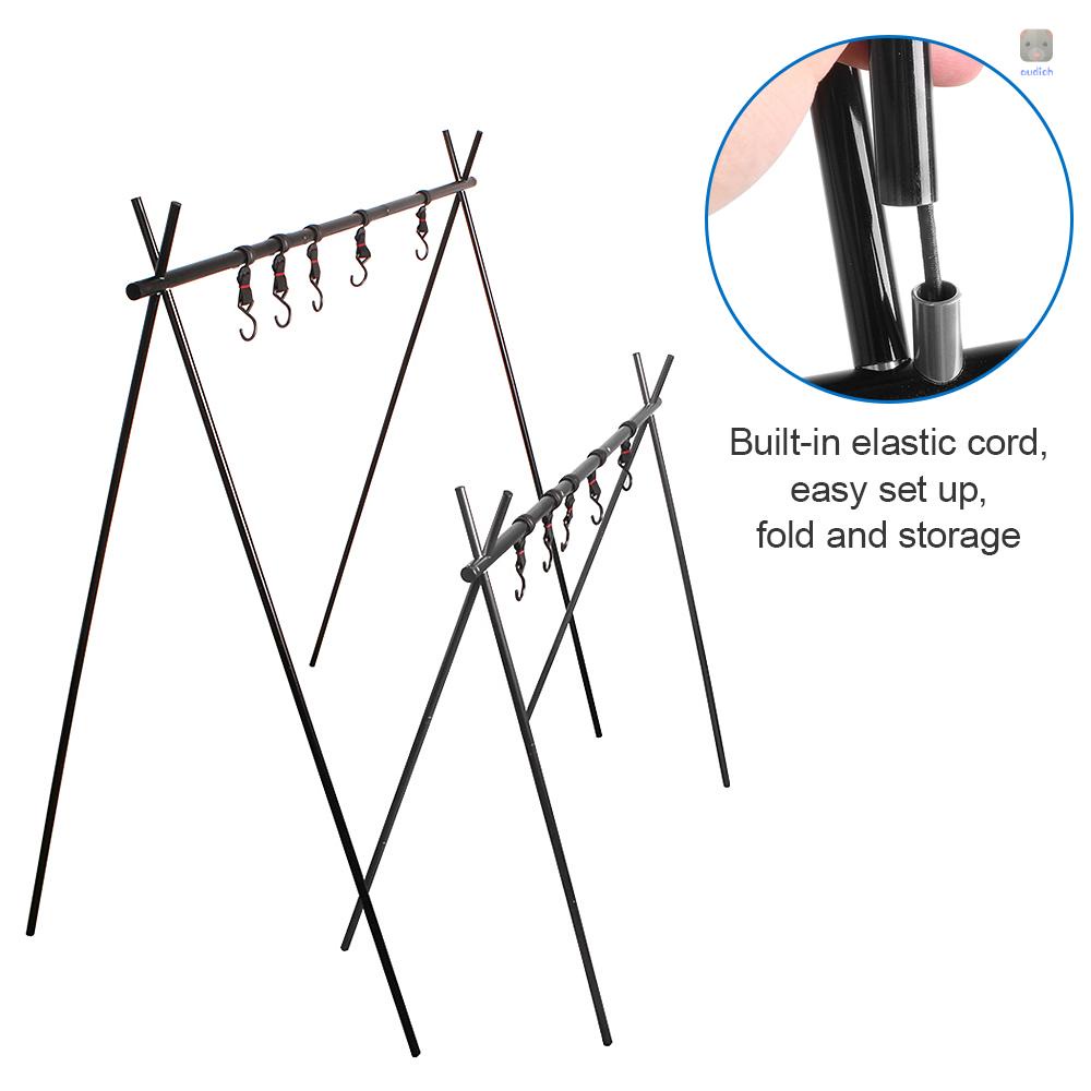 Giá Đỡ Dụng Cụ Nấu Ăn Có Móc Treo Có Thể Gấp Gọn Tiện Dụng