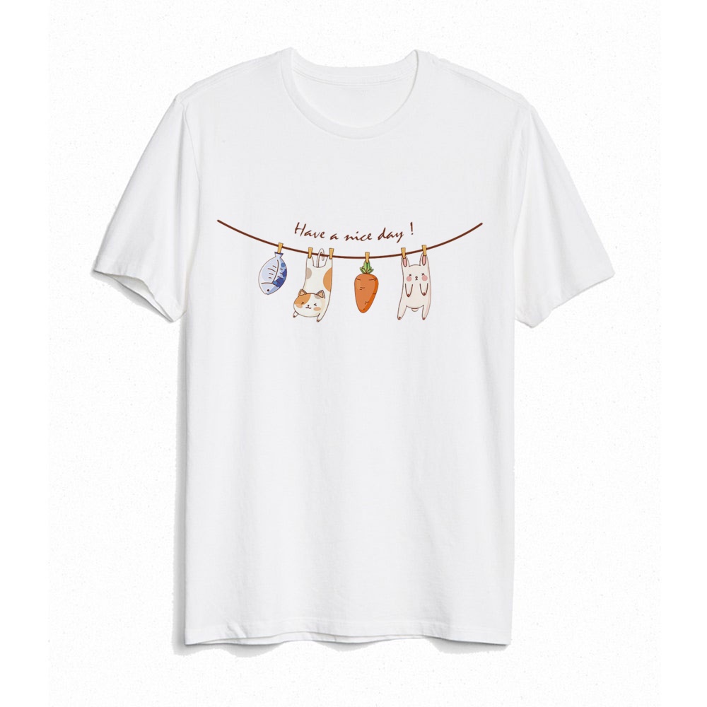 Mèo Dễ Thương In Họa Tiết Thời Trang Mẹ Bố Tôi Họ Bộ Áo Sơ Mi Sơ Sinh Cho Bé Body Quần Áo Thường Ngày Áo Trắng Tee Cha Mẹ Kid