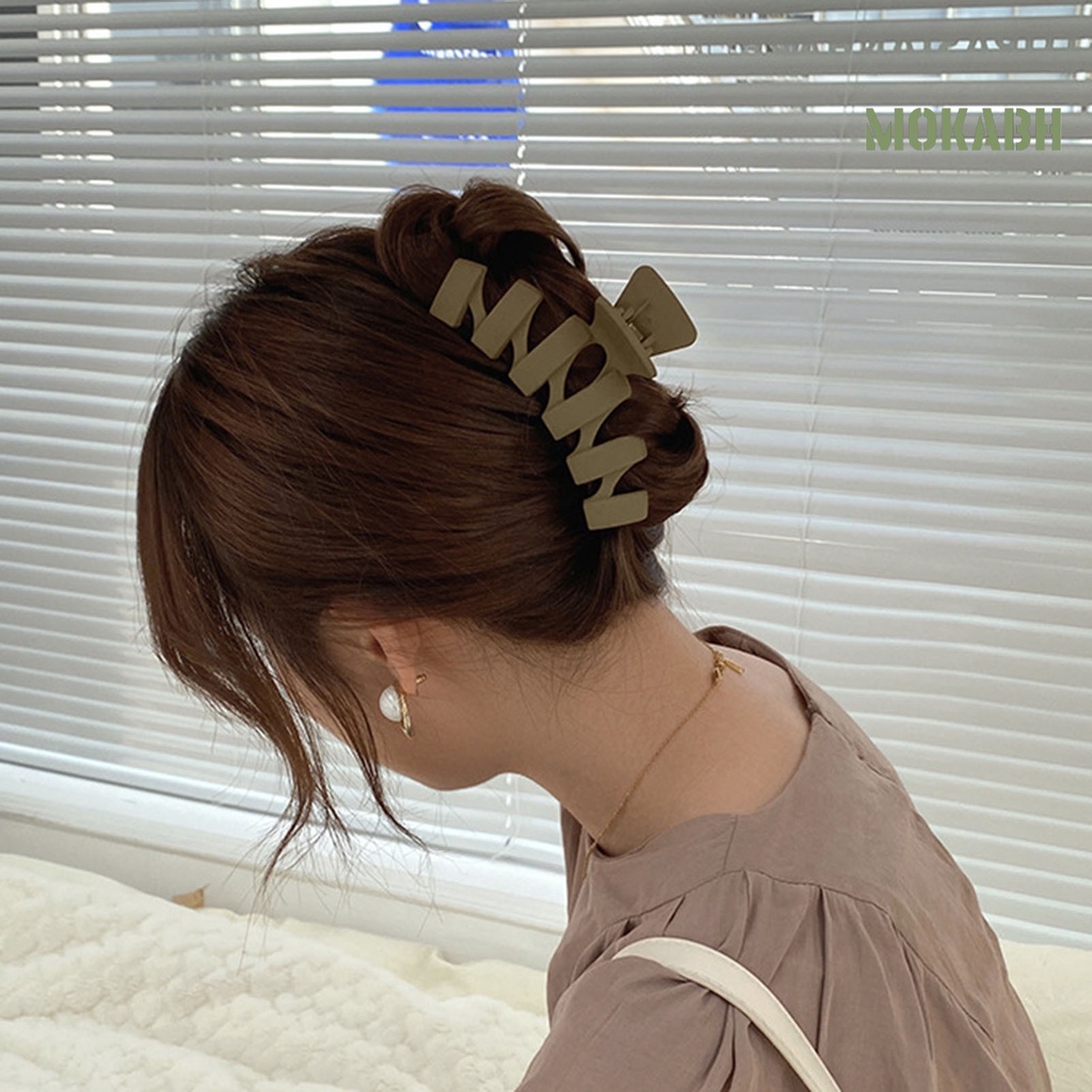 Kẹp Tóc Hình Răng Chéo Màu Sắc Trơn Phong Cách Hàn Quốc Độc Đáo