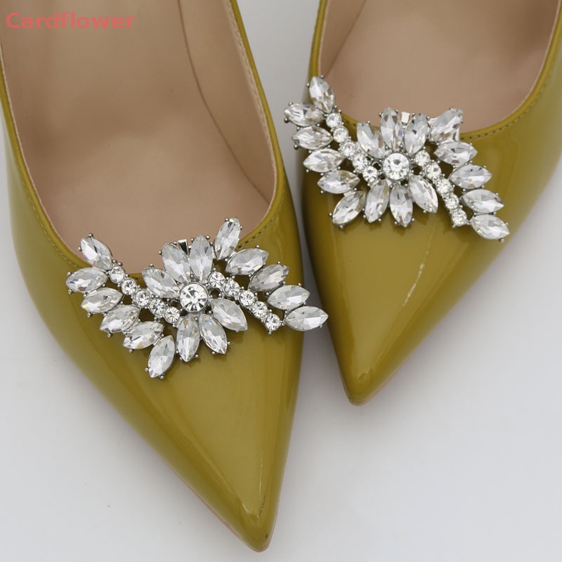1 Kẹp Đính Đá Lấp Lánh Trang Trí Giày Cao Gót Cho Cô Dâu Mới