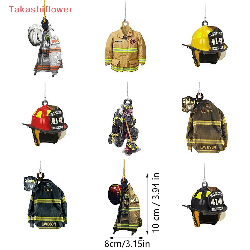 Mô Hình Lính Cứu Hỏa Đội Nón Trang Trí Xe Hơi Mới