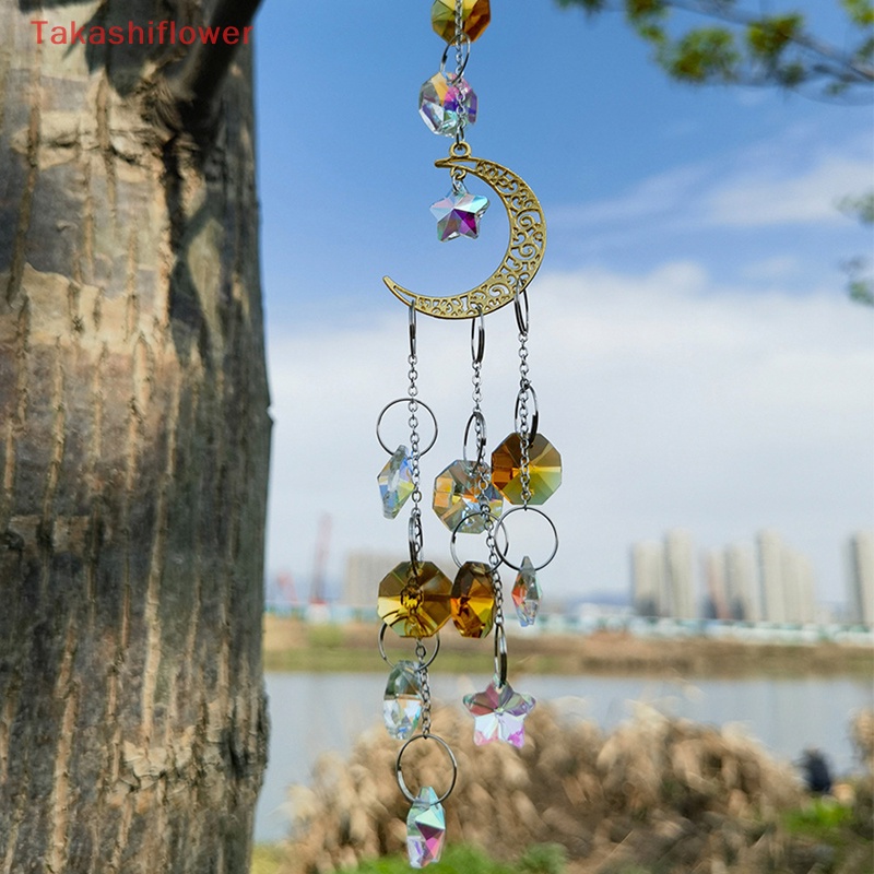 1 Dreamcatcher Hình Mặt Trăng Và Ngôi Sao Đính Kim Cương Giả