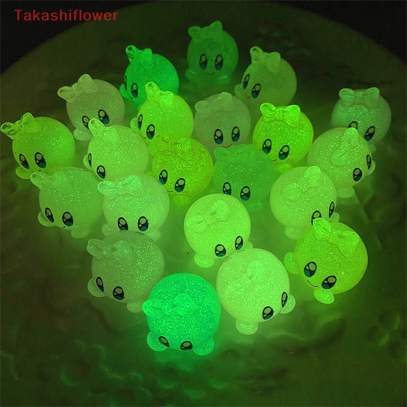 Set 2 Đồ trang trí Búp Bê Kirby Bong Bóng Hoạt Hình Phát Sáng Trang Trí Tiểu Cảnh