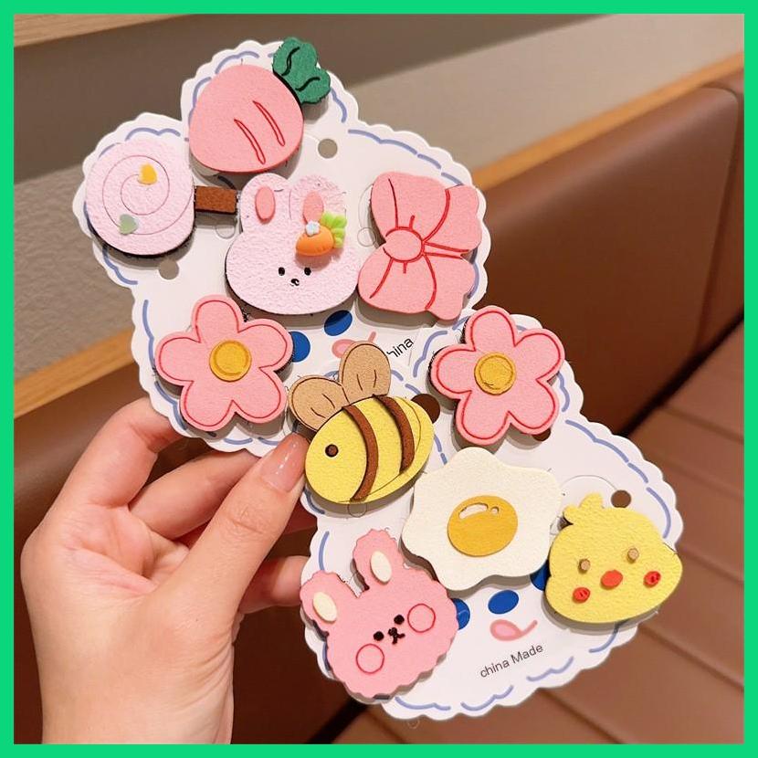 Miếng Dán Tóc Không Gây Kích Ứng Họa Tiết Hoạt Hình Dễ Thương Cho Bé Gái