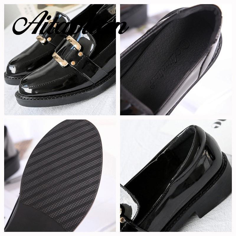 Giày Da Đế Cao Thời Trang Dành Cho Nữ